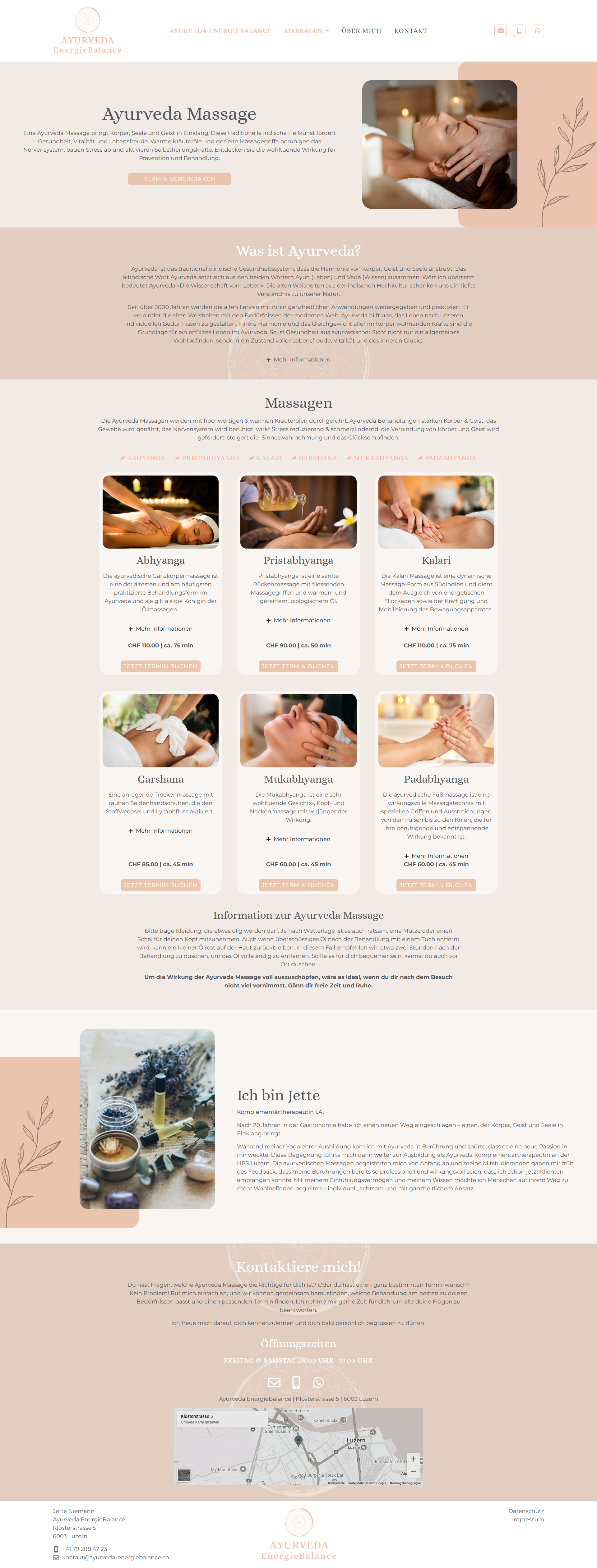 ayurveda energiebalance webdesign referenzen